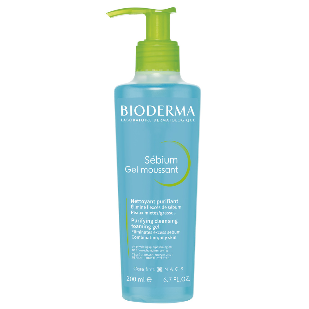 Bioderma Sebium Moussant Gel Detergente Purificante Viso 200 ml